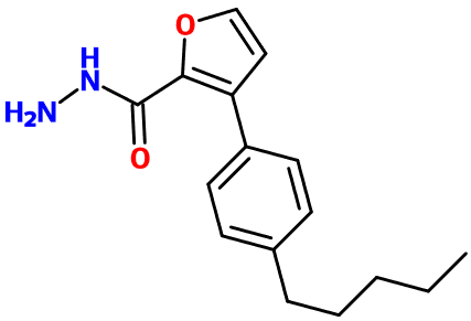 (image for) MC085097 2-Furancarboxylic acid, 3-(4-pentylphenyl)-, hydrazide